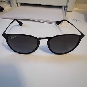 Ray Ban Erika Metal Round Sunglasses Polarized RB3539